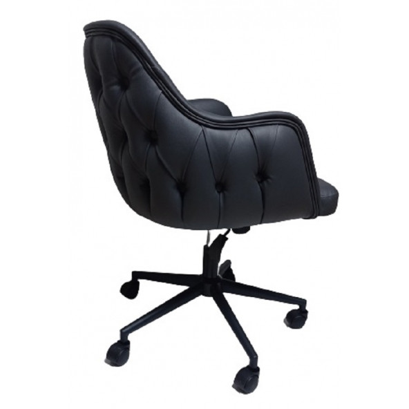 Bilgisayar ve Çalışma Koltuğu Suni Deri Krom Yıldız Ayaklı - 8