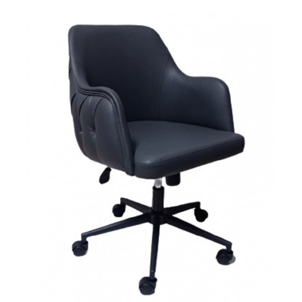 Bilgisayar ve Çalışma Koltuğu Suni Deri Krom Yıldız Ayaklı - 9