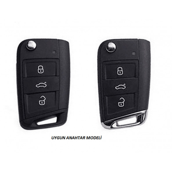 Seat Leon ibiza Ateca Silikon Anahtar Kırmızı Mavi Kılıf Seti - Resim 3