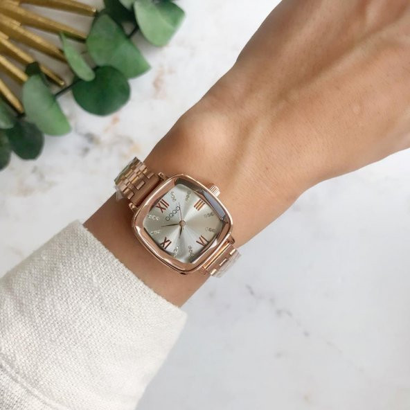 Elanor Gümüş Kadran Roma Rakam Rose Kordon Kadın Kol Saati - 7