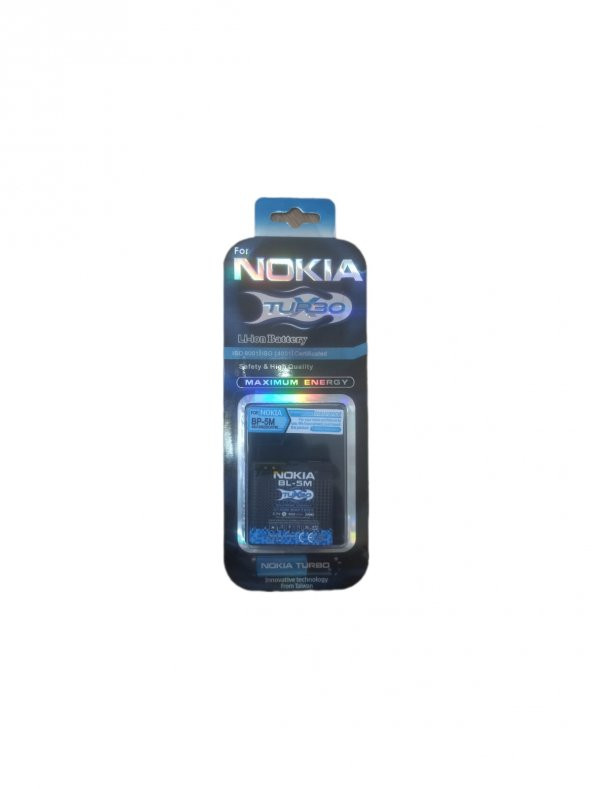 Nokia BP-5M Batarya (Nokia 5610, 6220, 6500s, 7390, 8600 luna)(NOKİA TURBO)