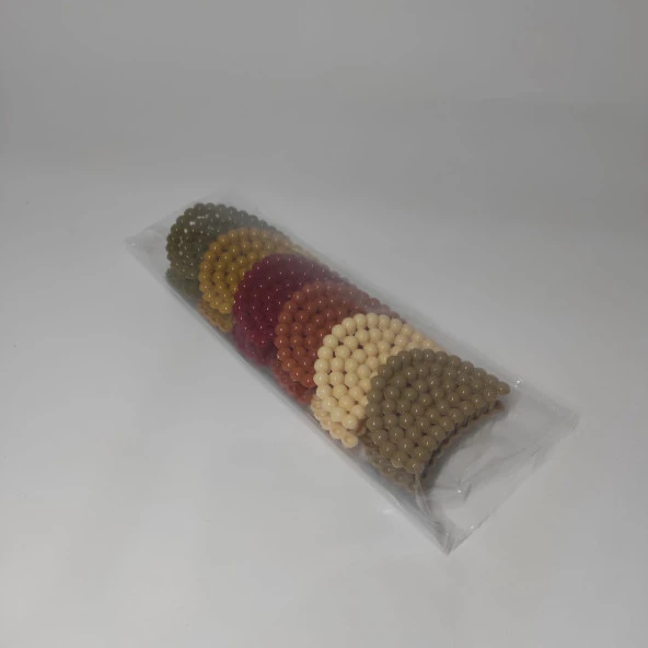 6'lı Unicorn Bahar Renkleri Saç Tokası Kelebek Kıskaçlı Saç Tokası7 cm Boncuk Tasarım Mandal Toka - 2