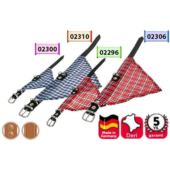 Karlie Deri Bandanalı Boyun Tasma 52cm Mavi