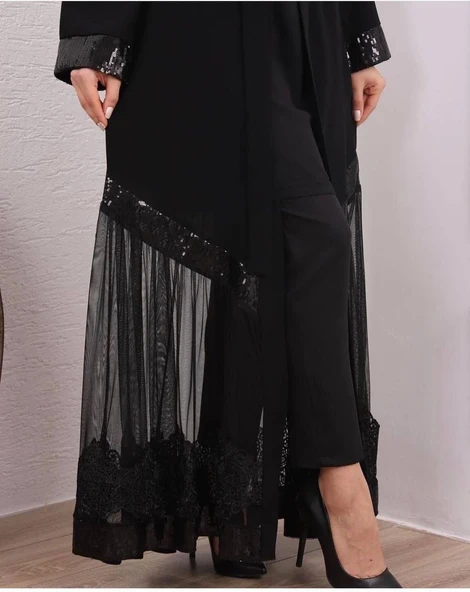 Modatalika Yeni sezon Kadın Ferace Abaya - 8