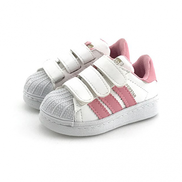 Çocuk Superstar Beyaz-Pembe Unisex Günlük Ayakkabı