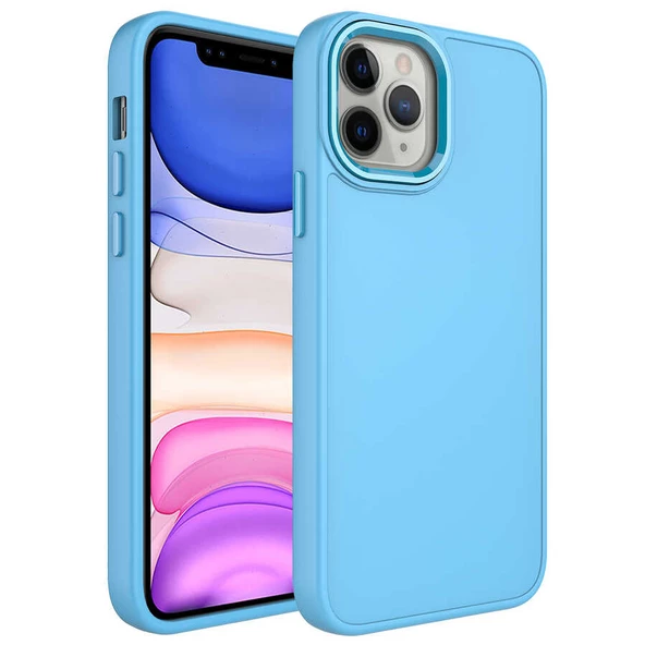 Apple iPhone 12 Pro Kılıf Luna Dışı Soft Yumuşak İçi Kadife Kılıf - Resim 7