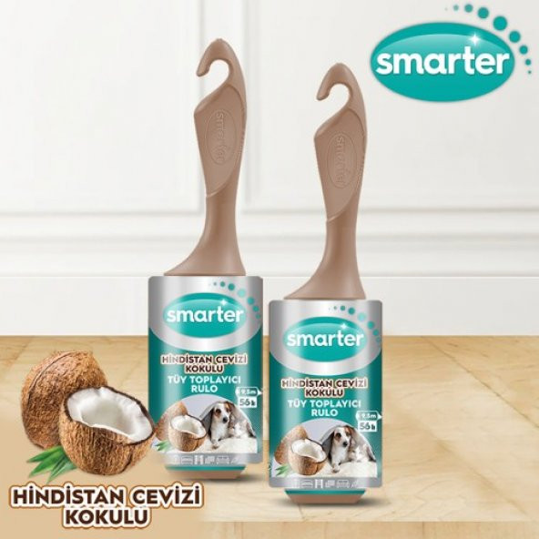 SMARTER HİNDİSTAN CEVİZİ KOKULU TÜY TOPLAYICI RULO 2 Lİ KEDİ KÖPEK - 2