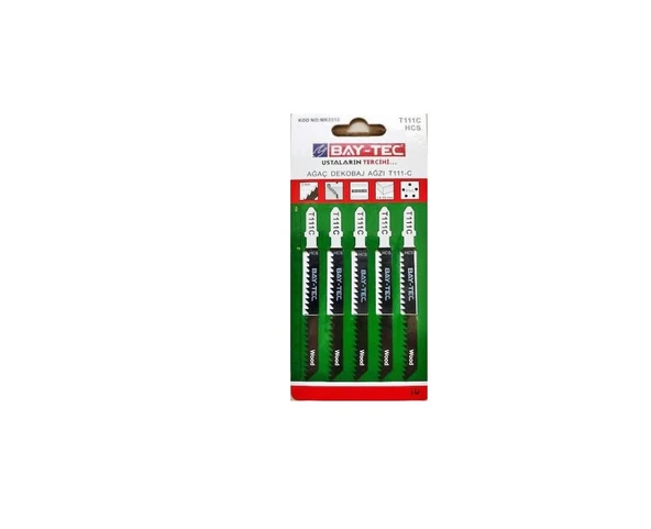 BAY-TEC AĞAÇ DEKUPAJ UCU T111C MK2312 1 KARTELA (5 ADET)