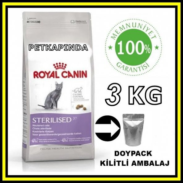 Royal Canin Sterilised 37 Kısırlaştırılmış Yetişkin Kedi Açık Mama 3 Kg