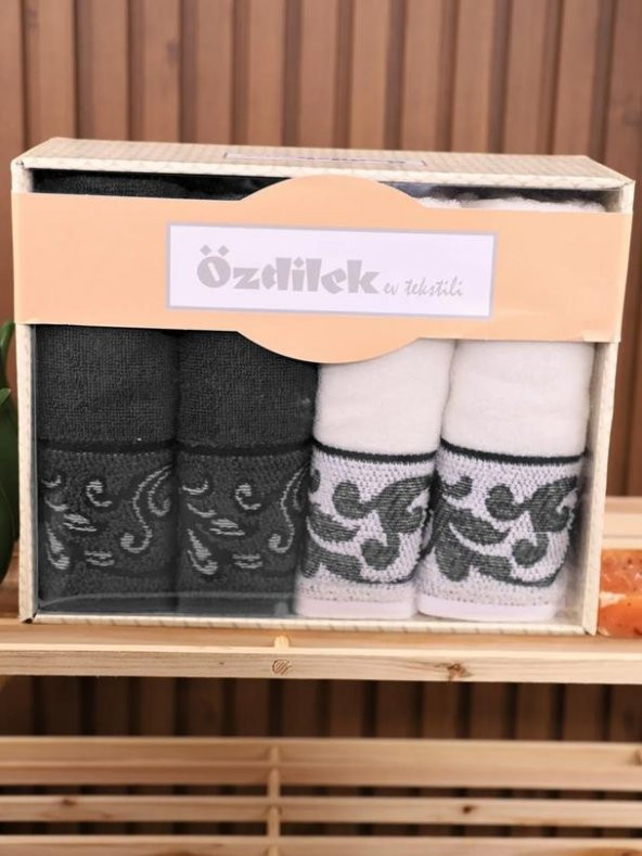 Özdilek Estate Kutulu Havlu Set 4 Adet 50X90 El Yüz Havlusu - 2