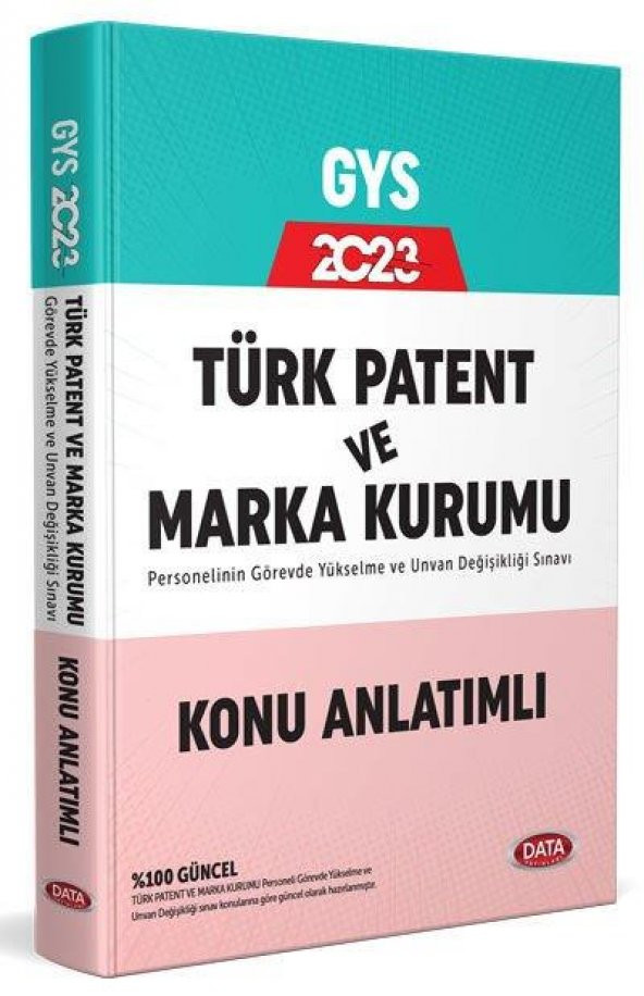 2023 Türk Patent ve Marka Kurumu GYS Konu Anlatımlı Data Yayınları