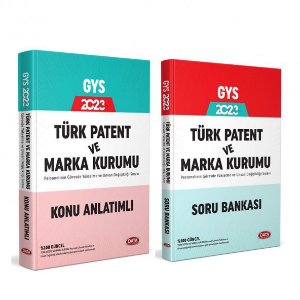 Data Yayınları 2023 Türk Patent ve Marka Kurumu GYS Konu ve Soru Seti 2 Kitap