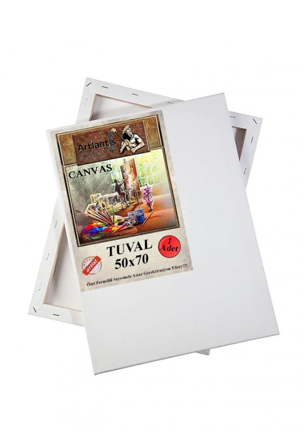 Akrilik Boya Resim Seti Südor Monalisa 6 Ana Renk 70 ml Akrilik Boya 2 Tuval 50x70 Fırça Spatula Şövale - Resim 6