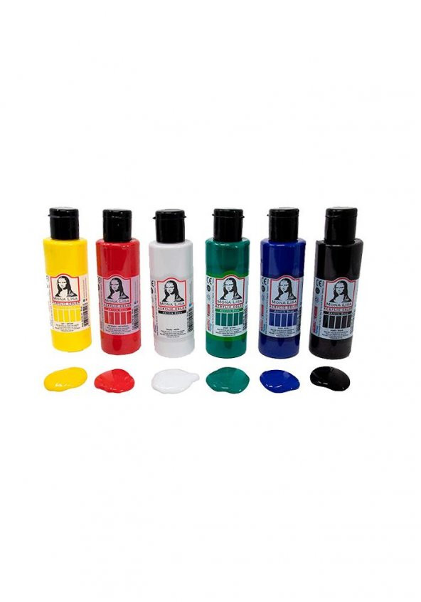 Akrilik Boya Resim Seti Südor Monalisa 6 Ana Renk 70 ml Akrilik Boya 2 Tuval 50x70 Fırça Spatula Şövale - Resim 7
