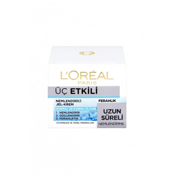 L'Oreal Paris 3 Etkili Ferahlık Gündüz Bakım Kremi 50 ML