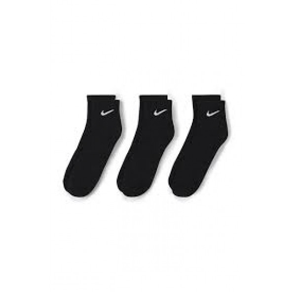 Nike Everyday Cushioned Erkek Siyah 3Lü Çorap SX7667-010 L Beden
