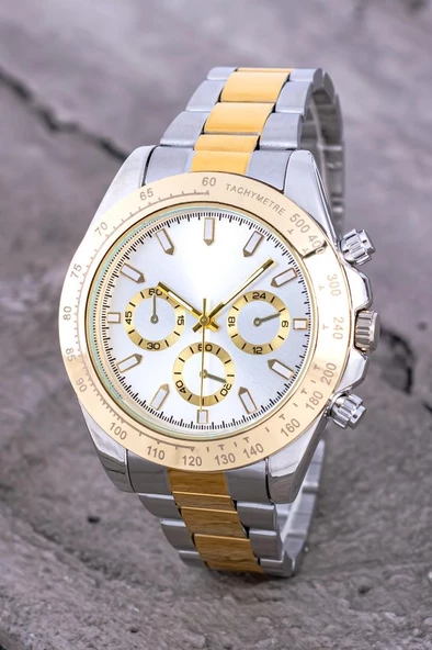 Orijinal Çelik Kasa Çelik Kordon Erkek Kol Saati ST-304257 - 3