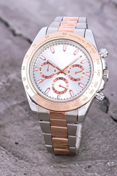 Şık Tasarım Yeni Sezon Business Erkek Çelik Kol Saati ST-304258 - Resim 3