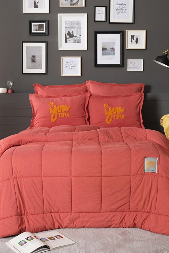 Karaca Home Motto Cotton Comfort Tek Kişilik Mercan - 2