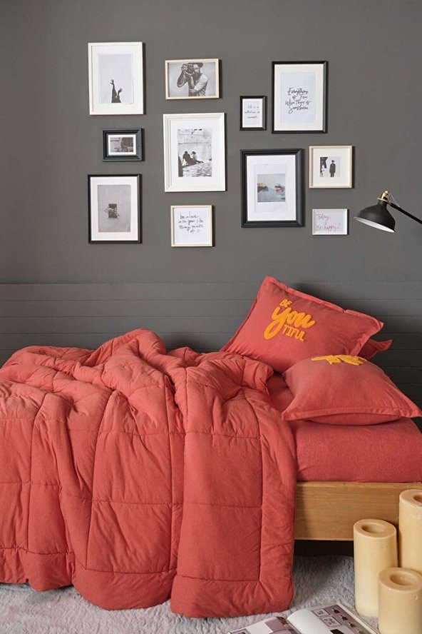 Karaca Home Motto Cotton Comfort Tek Kişilik Mercan - 3
