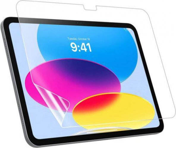 Apple iPad 10.9 (10.Nesil) 2022 Esnek Nano Ekran Koruyucu Plastik ve Cam Karışımı