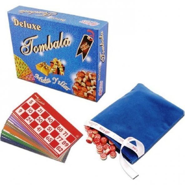 VIP KALİTE DELUXE TOMBALA YILBAŞI OYUNLARI AHŞAP PULLU TOMBALA BÜYÜK BOY OYUN KARTLARI AİLE OYUNLARI - 1