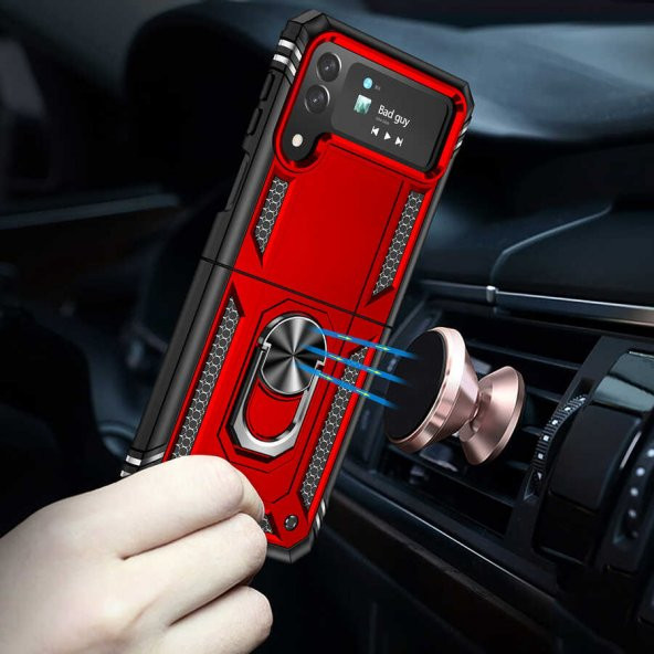 Samsung Galaxy Z Flip 4 Kılıf Zore Vega Kapak - 7