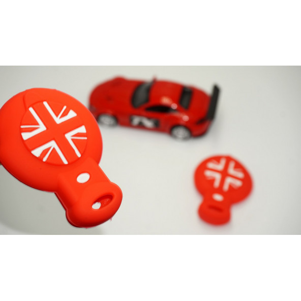 Mini Cooper Clubman Countryman R56 Silikon Anahtar Kırmızı Kılıf Seti ürün görseli