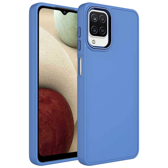 Galaxy A12 Kılıf Zore Luna Dışı Soft Yumuşak İçi Kadife Kılıf - Resim 6