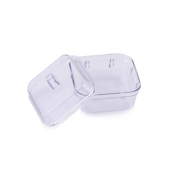 Akrilik Beyaz 6’lı Kapaklı Kahvaltılık Kahvaltı Seti & Saklama Kabı (Cam Değildir) - 3