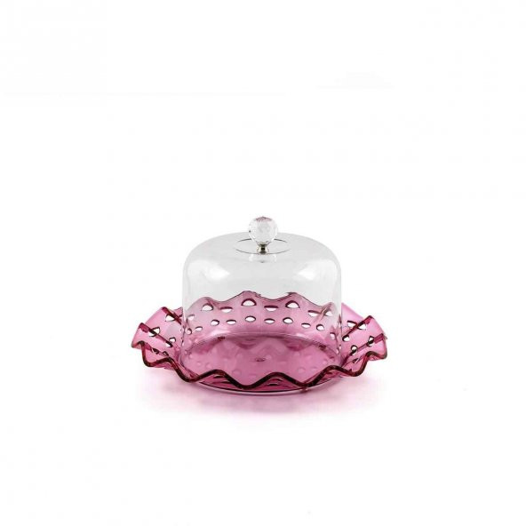 Mürdüm Akrilik Delikli Fanus Sunum ve Saklama Kabı - 2 Parça ürün görseli 1