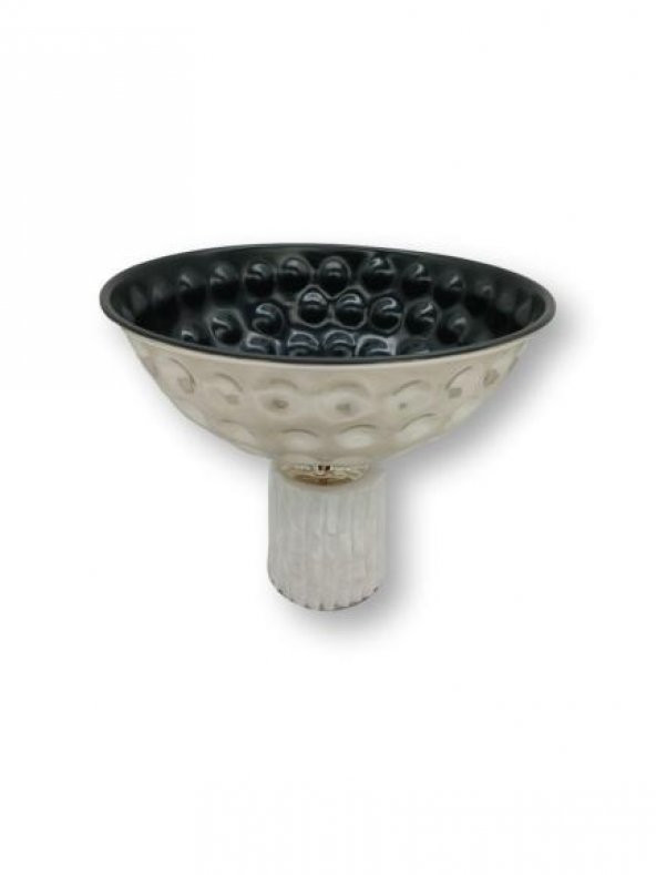 Crearthome Dekoratif Mermer Tabanlı Dövme Saksı Gümüş SMT-11-G-SZR - 2