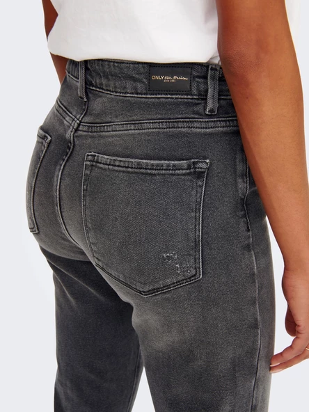 ONLY Bayan Düz Kesim Kot Pantolon 15259634 - Resim 5