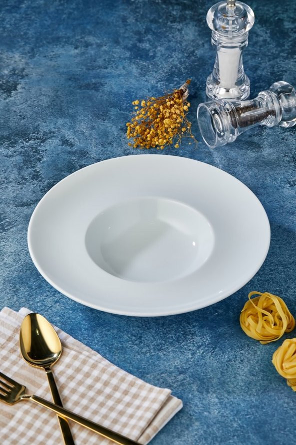 Şeker Portakalım 26 cm Beyaz Porselen Makarna Tabağı 1 Adet - 2