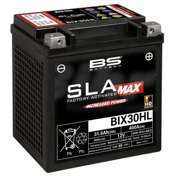 Bs Bıx30hl Sla Max 2015-2021 Harley-Davidson Ultra Limited Low Uyumlu Akü