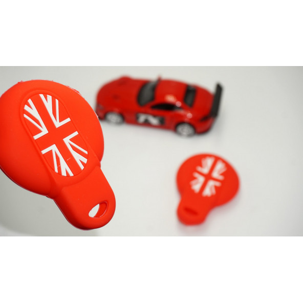 Mini Cooper S Roadster R50 R53 F54 F55 F56 Silikon Anahtar Kırmızı Kılıf Seti