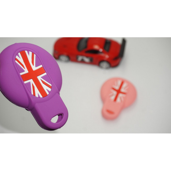 Mini Cooper S Roadster R50 R53 F54 F55 F56 Silikon Anahtar Mor Pembe Kılıf Seti ürün görseli 1