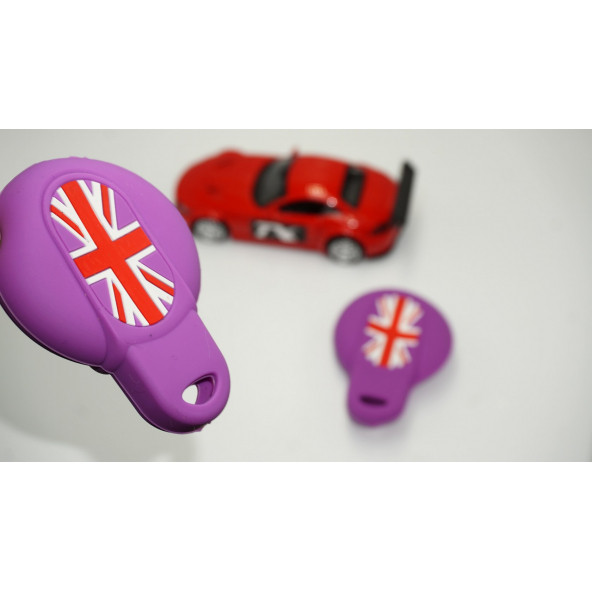 Mini Cooper S Roadster R50 R53 F54 F55 F56 Silikon Anahtar Mor Kılıf Seti ürün görseli