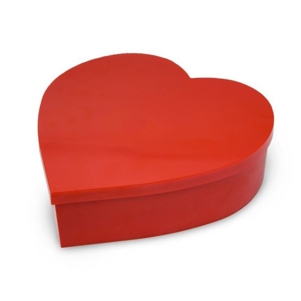 Plastik Kalp Kutu 22x6cm - 4