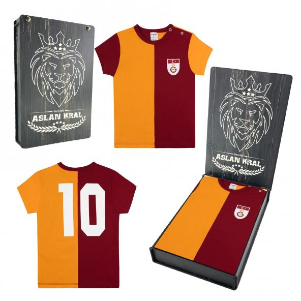 Galatasaray Orijinal Metin Oktay Bebek T-shirt Özel Ahşap Kutulu