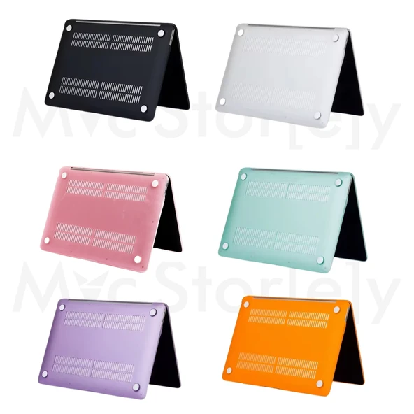 Macbook Air Kılıf M2-M3-M4 Kılıf 13.6 inç Mat Flu Kılıf (13.6” Air) A2681 A3113 A3240 ile Uyumlu - 9