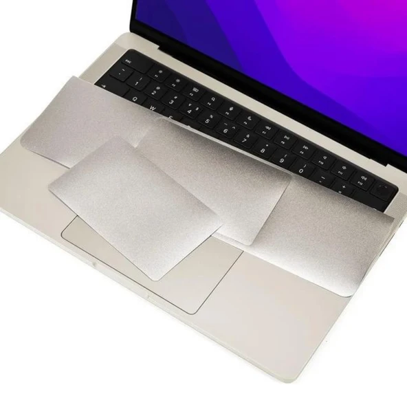 Macbook Air M2-M3-M4 Kılıf 13.6 inç Film Koruyucu Sticker Touchpad (13.6” Air) A2681 A3113 A3240 ile Uyumlu - 5