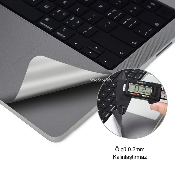Macbook Air M2-M3-M4 Kılıf 13.6 inç Film Koruyucu Sticker Touchpad (13.6” Air) A2681 A3113 A3240 ile Uyumlu - 7