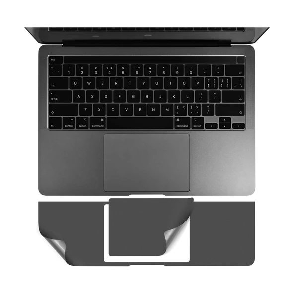 Macbook Air M2-M3-M4 Kılıf 13.6 inç Film Koruyucu Sticker Touchpad (13.6” Air) A2681 A3113 A3240 ile Uyumlu - 4