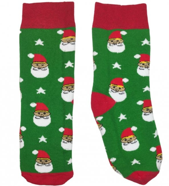 Bayan Parfümlü Yılbaşı Temalı Dörtlü Havlu Çorap Seti - 2