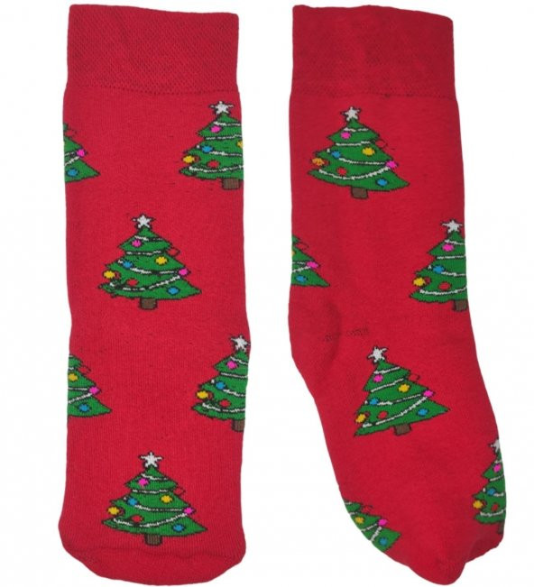 Bayan Parfümlü Yılbaşı Temalı Dörtlü Havlu Çorap Seti - 3