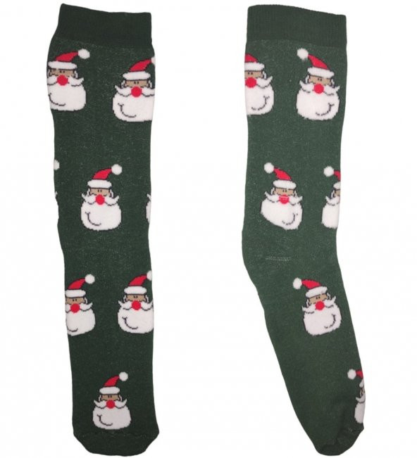 Unİsex Yılbaşı Temalı Altılı Havlu Çorap Seti - 3