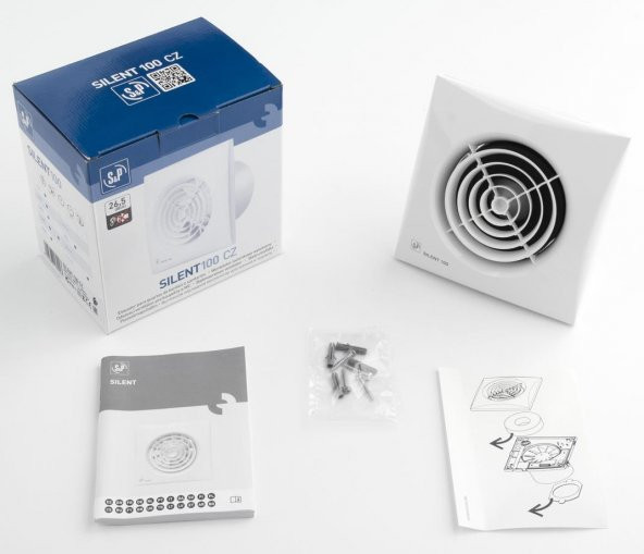 Sessiz Pencere Fanı Silent 100 Cz Kit 26,5 dB 2 Yıl Garanti AGMair Havalandırma