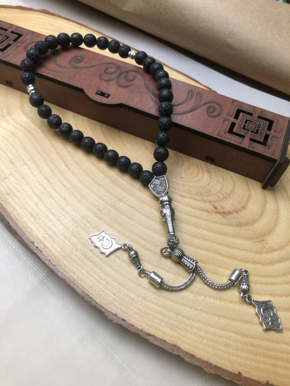 33 Lük Lav Taşı Tesbih - IMR00000316 - 1