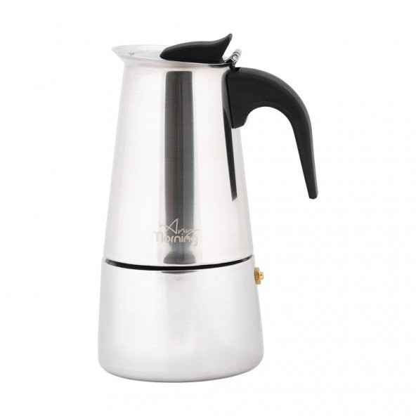 Any Morning FE001-4 Paslanmaz Çelik İndüsiyonlu Espresso Kahve Makinası 200 Ml - 2